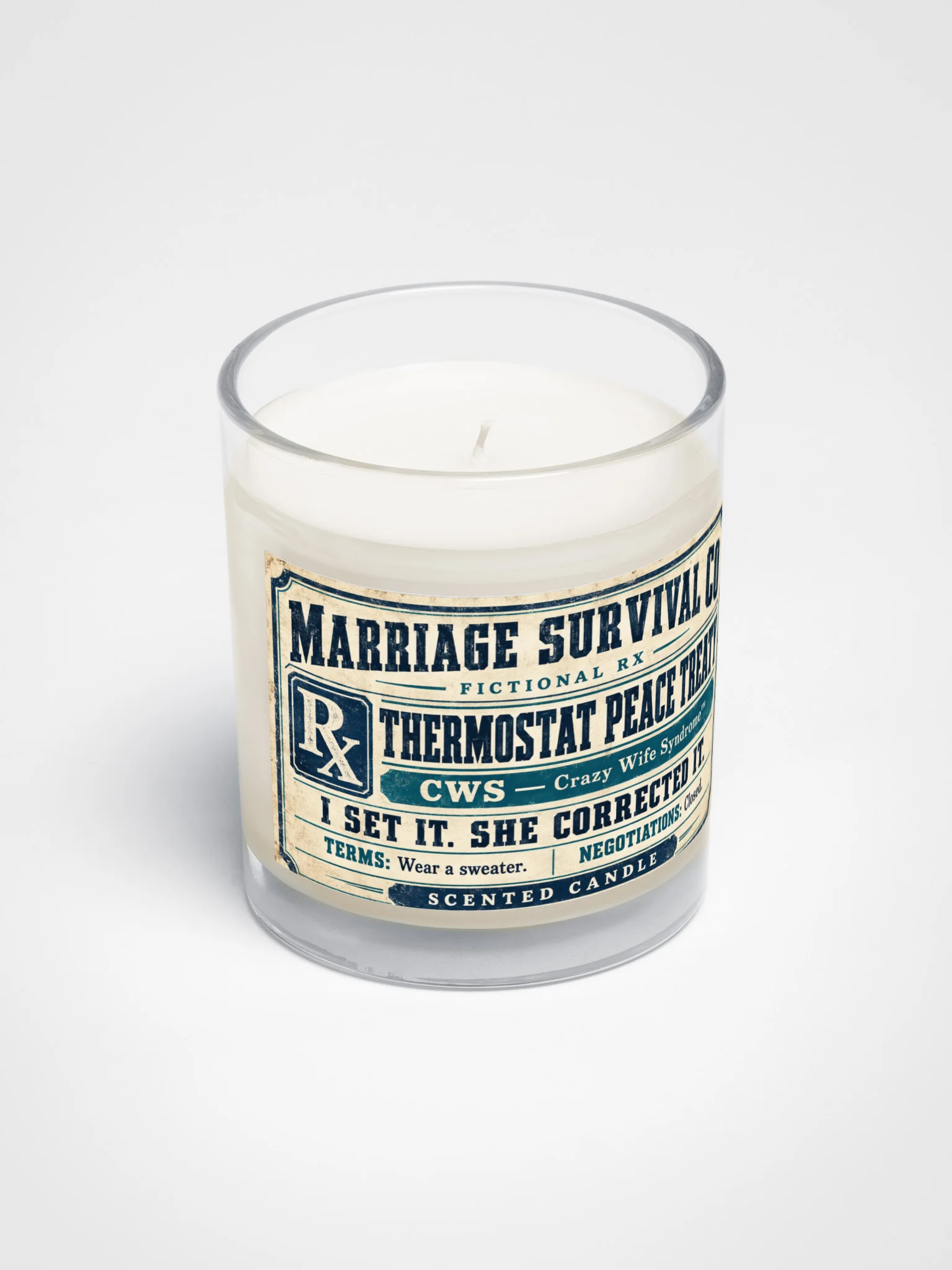 Thermostat Peace Treaty Candle — Crazy Wife Syndrome™ product image (2)