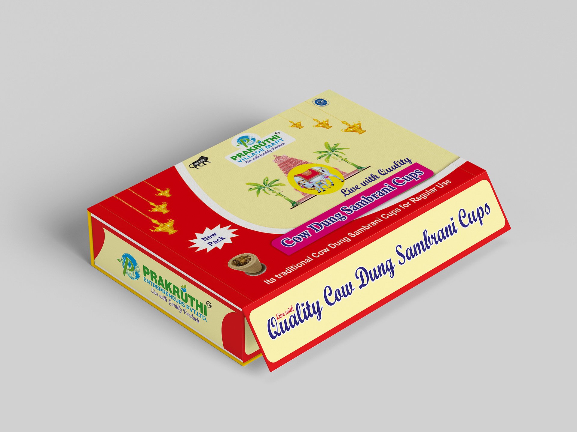 Quality Cow Dung Sambrani Cup product image (1)