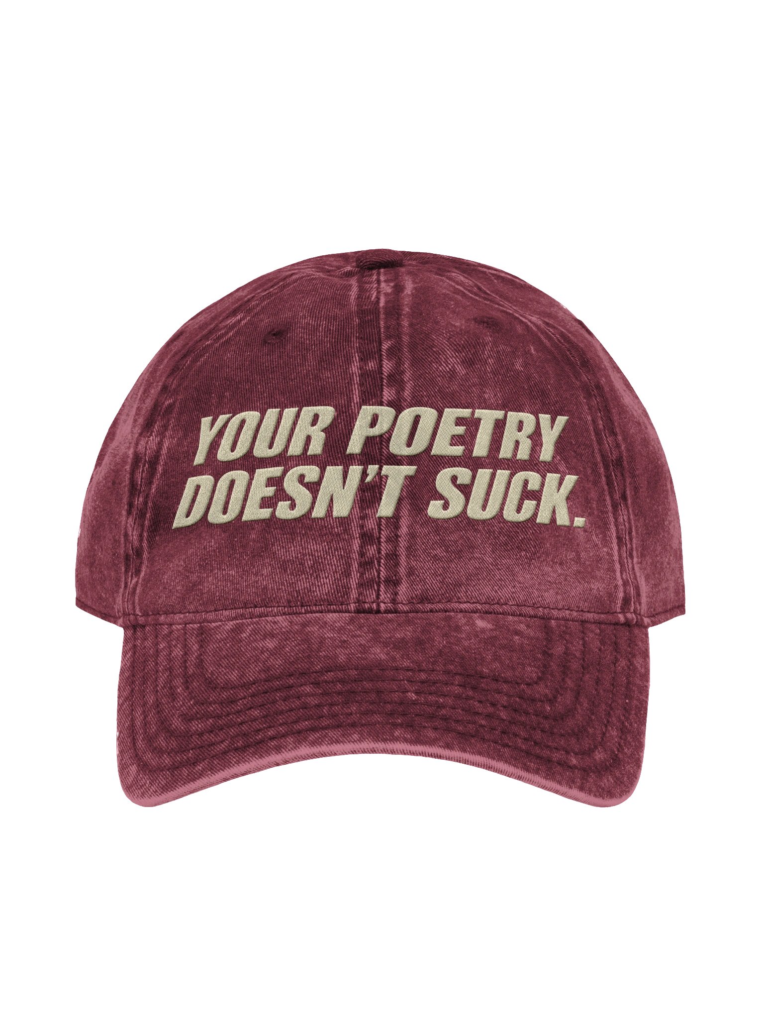 Premium Washed YPDS Dad Hat - Maroon/Beige product image (1)