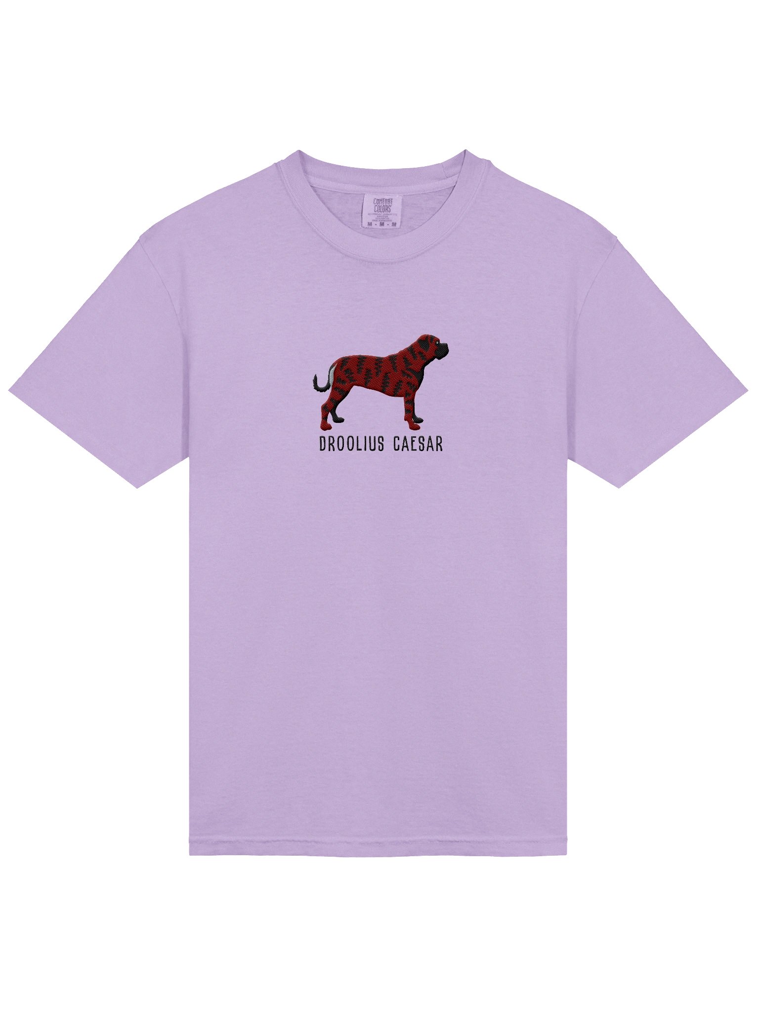 Droolius Caesar T-Shirt(Embroidered) of a Bullmastiff(Brindle) product image (6)