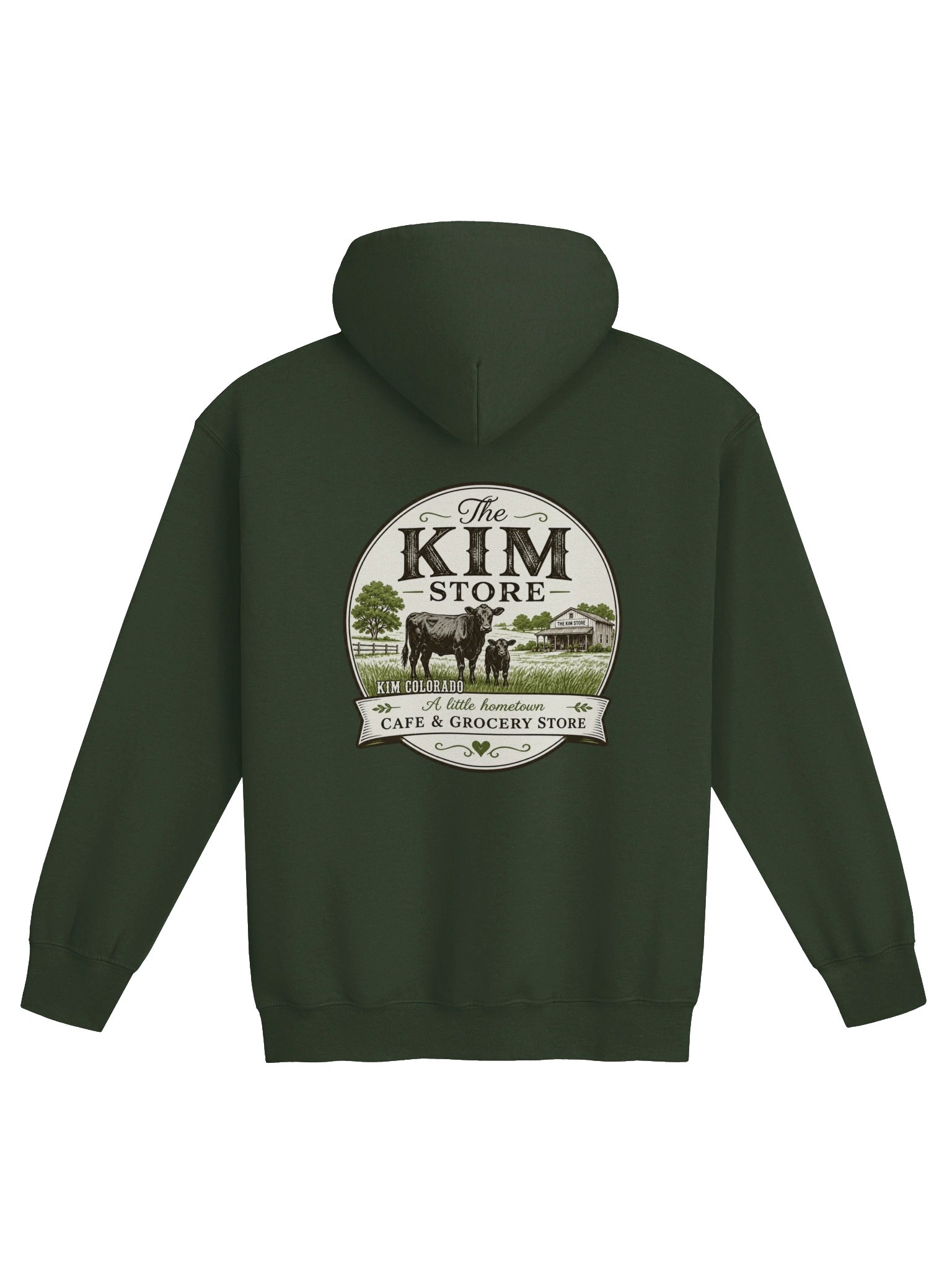 The Kim Store Zip Hoodie Sweater - Design on Back product image (1)