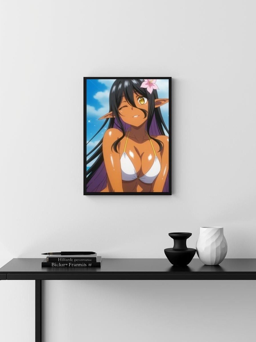 Metal Print - Nyra the Dark Elf Beach Wink - 8x10 product image (3)