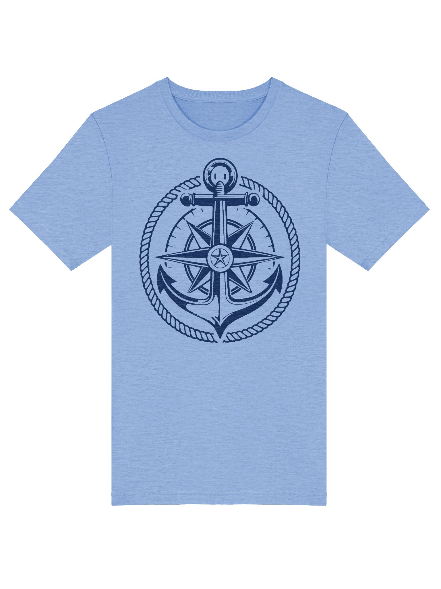 Vintage Nautical Anchor Compass Graphic T-Shirt product image (41)