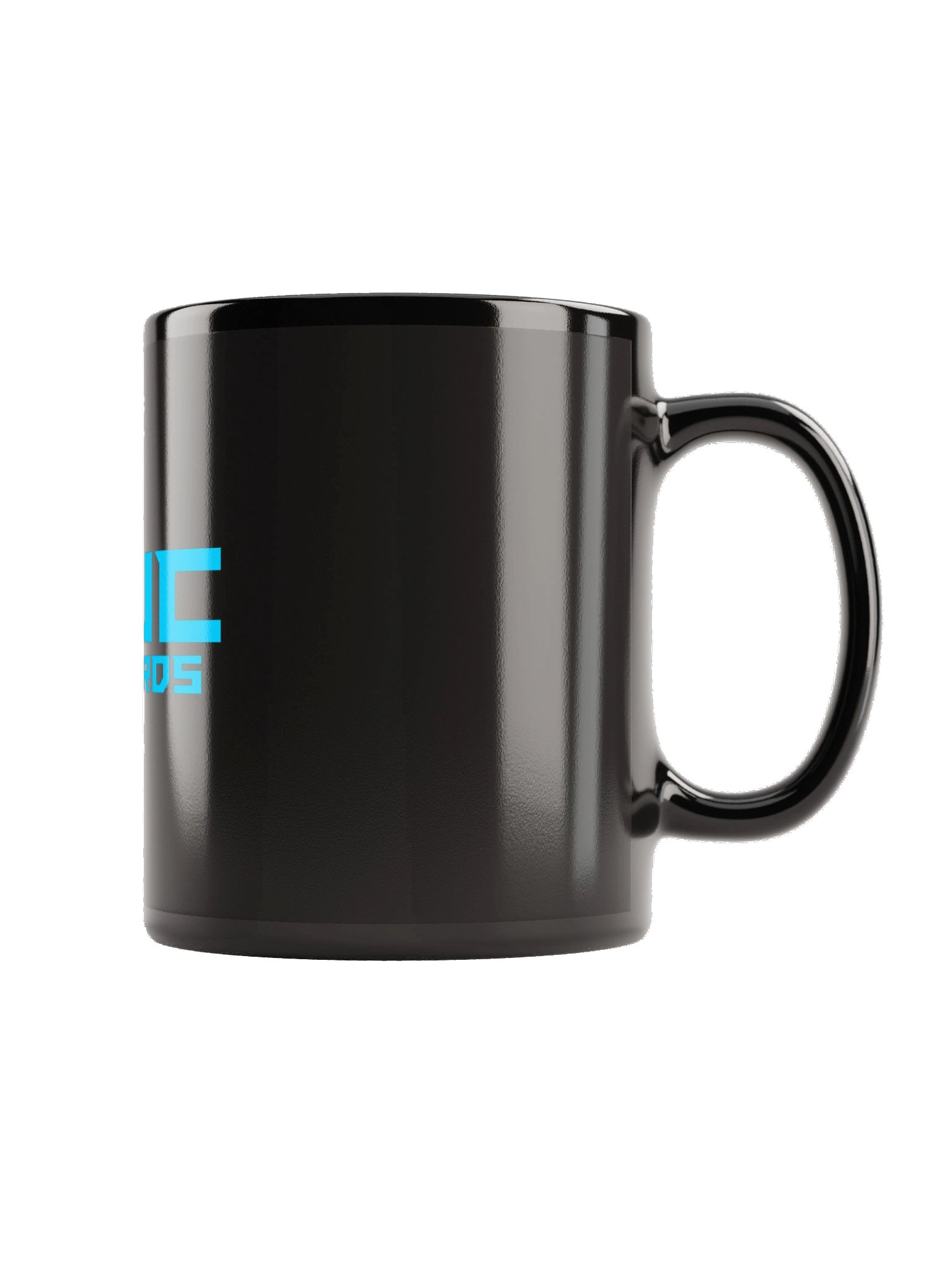 SWC Records Cyan | Black Glossy Mug product image (3)