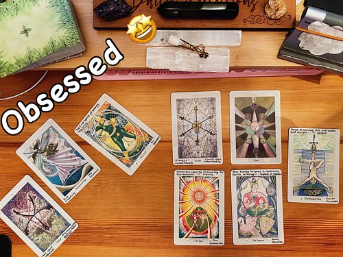 Last night’s Lion’s Gate reading! First time using my Thoth. Obsessed! 😍 #thothtarot #tarotstudy #lionsgateportal