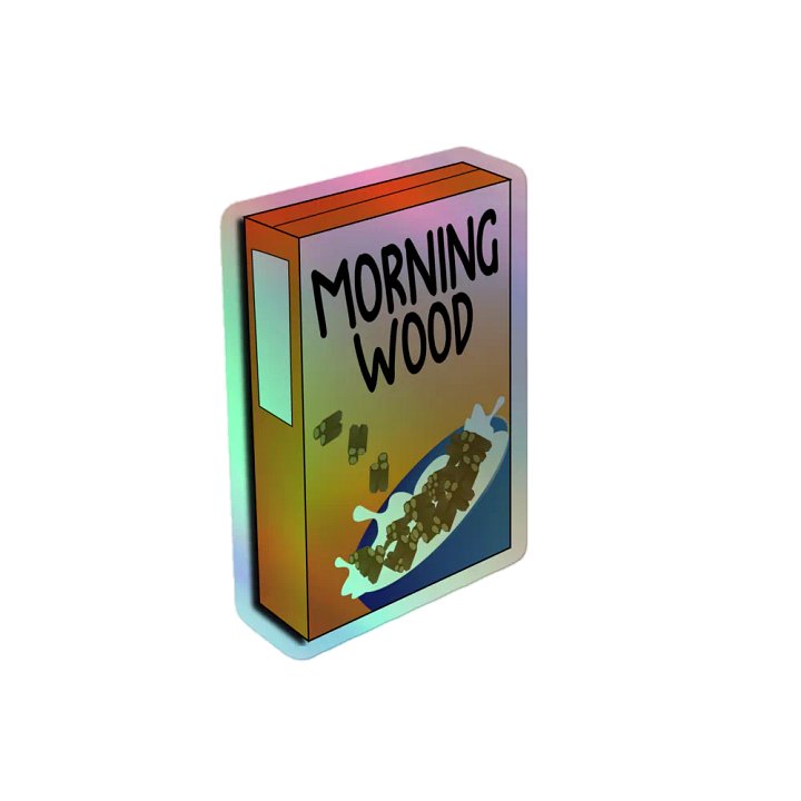 Morning Wood Cereal Sticker! product image (2)