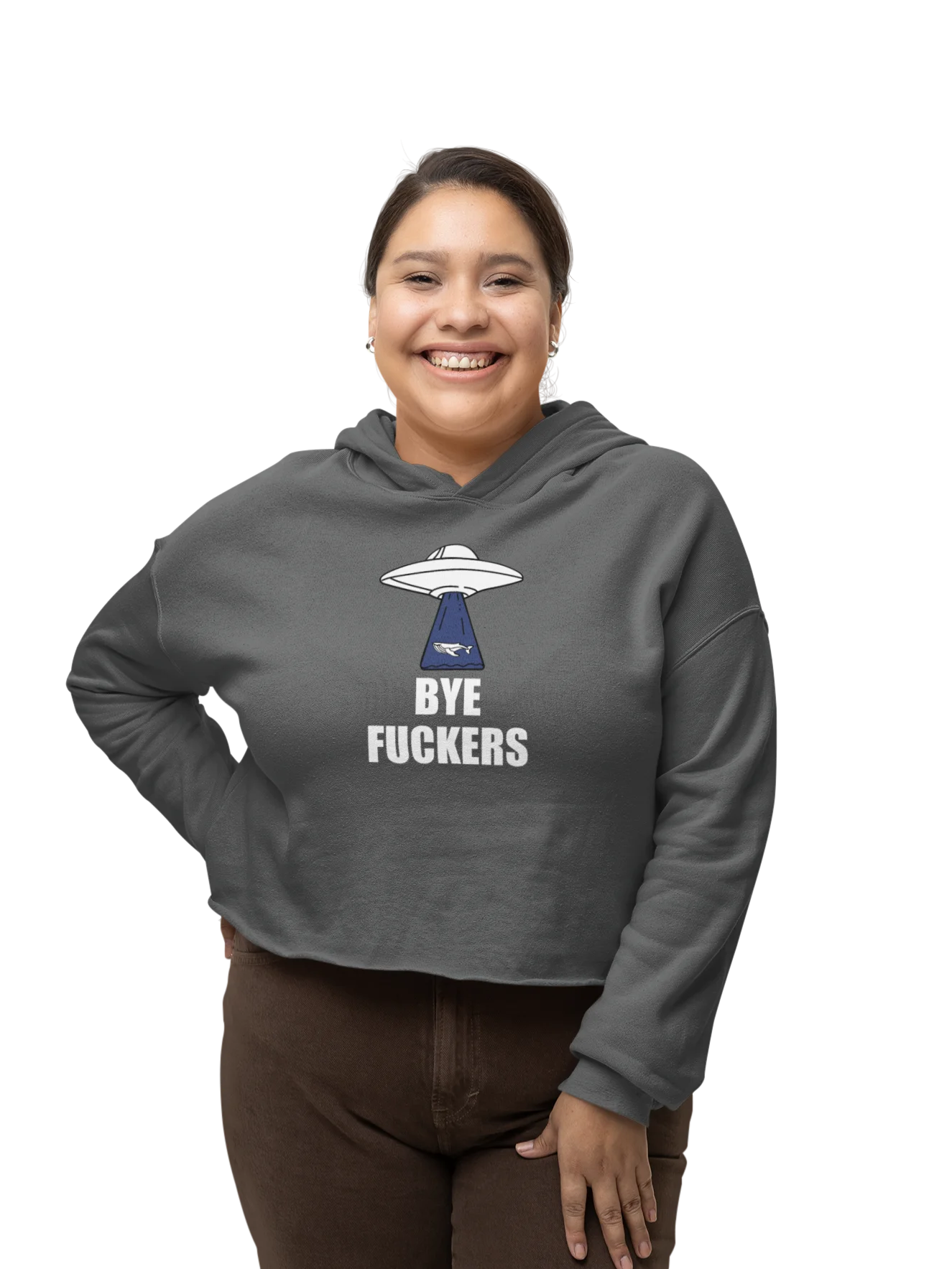 Bye Fuckers crop hoodie product image (1)