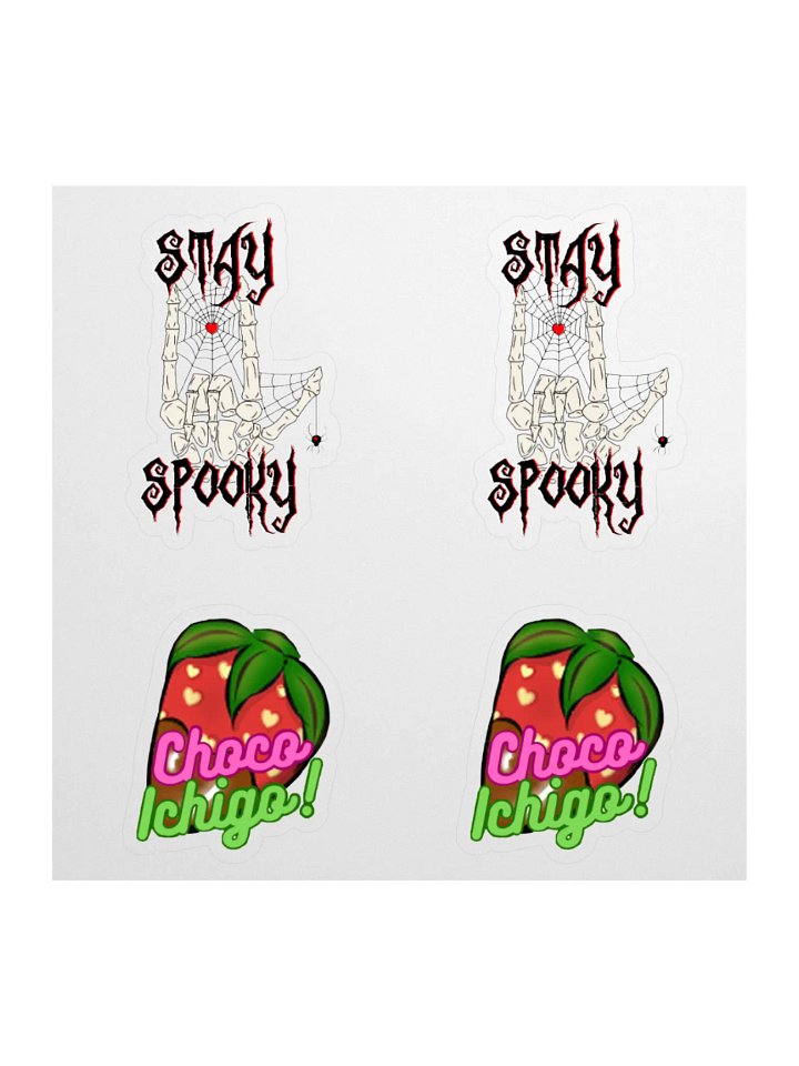Stay Spooky! and Choco Ichigo! Kiss Cut Stickers product image (1)