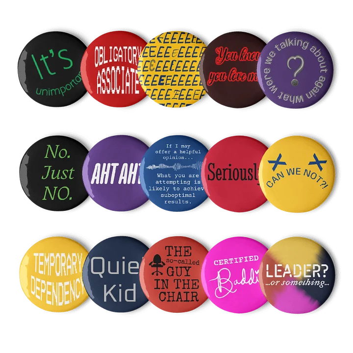 Button Pins Bundle (Quirky Quotes) product image (1)
