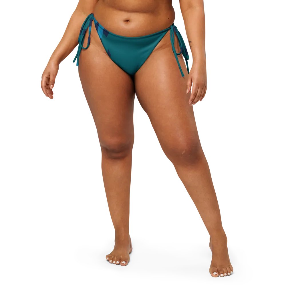 Leopard Blue Teal Bikini Bottom product image (2)