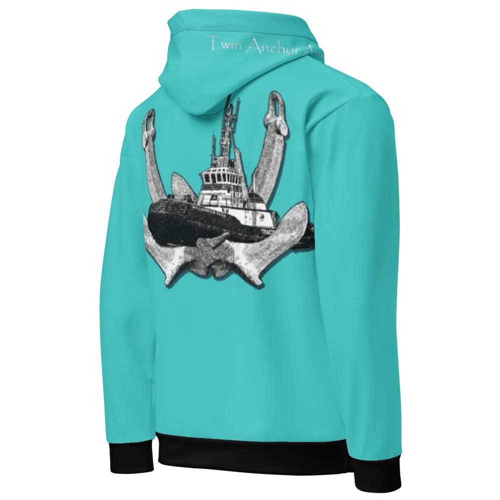 2 Anchor & Marco Tug (Turquoise) – Performance Marine Wear | Twin Anchor Apparel North Current Line product image (8)