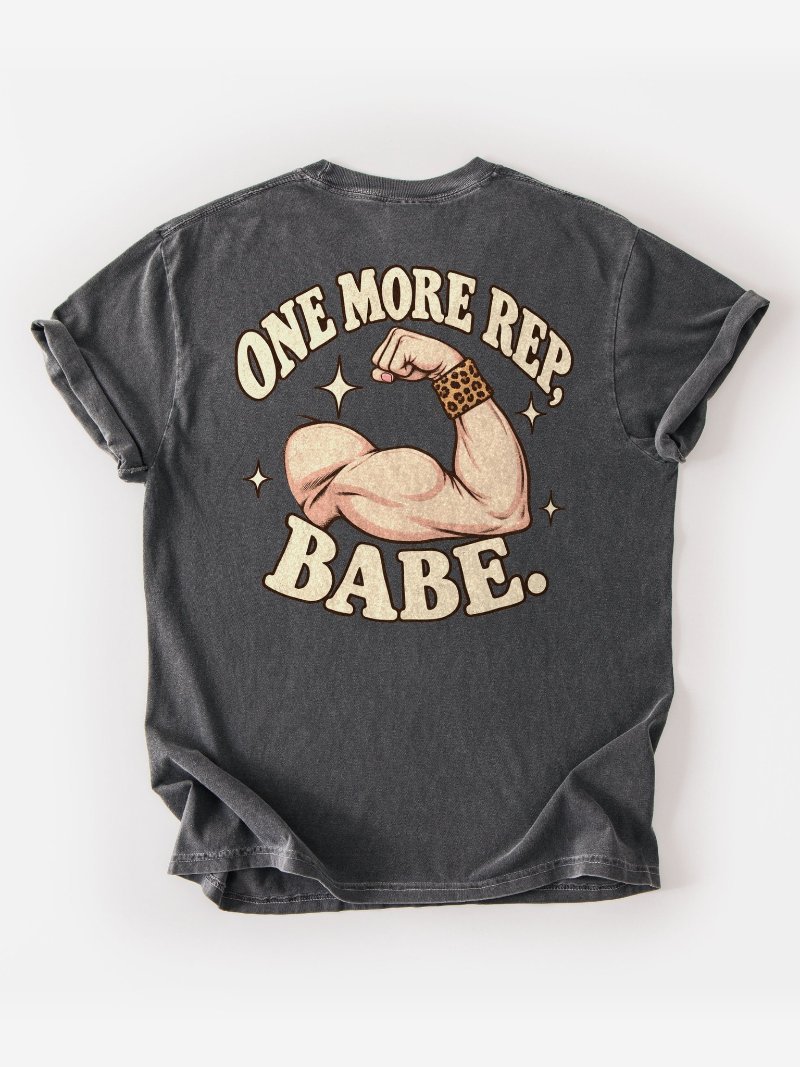 One More Rep, Babe Oversized Gym Tee | Pump Cover product image (1)