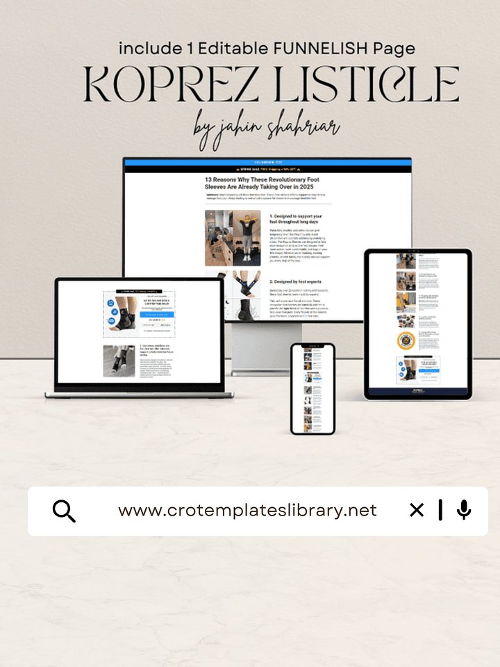 Koprez Funnelish Listicle Page Template product image (1)