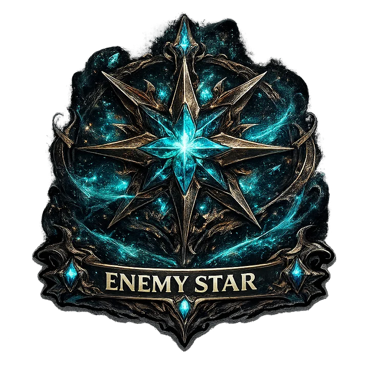 Enemy Star Die Cut Vinyl Sticker product image (1)