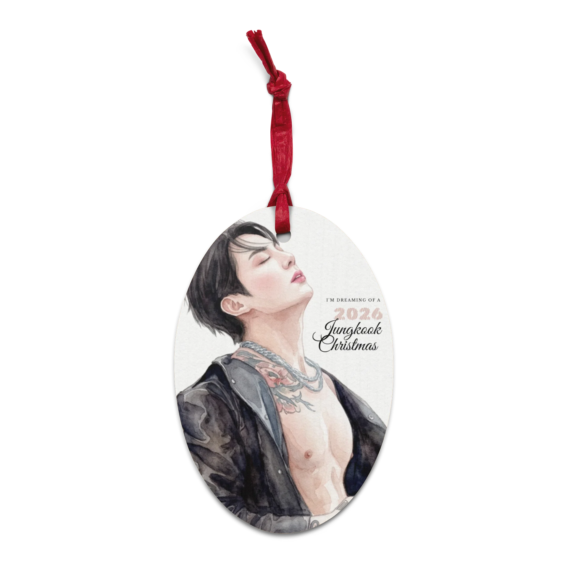 Jungkook Nipples & Abs Christmas Ornament product image (1)