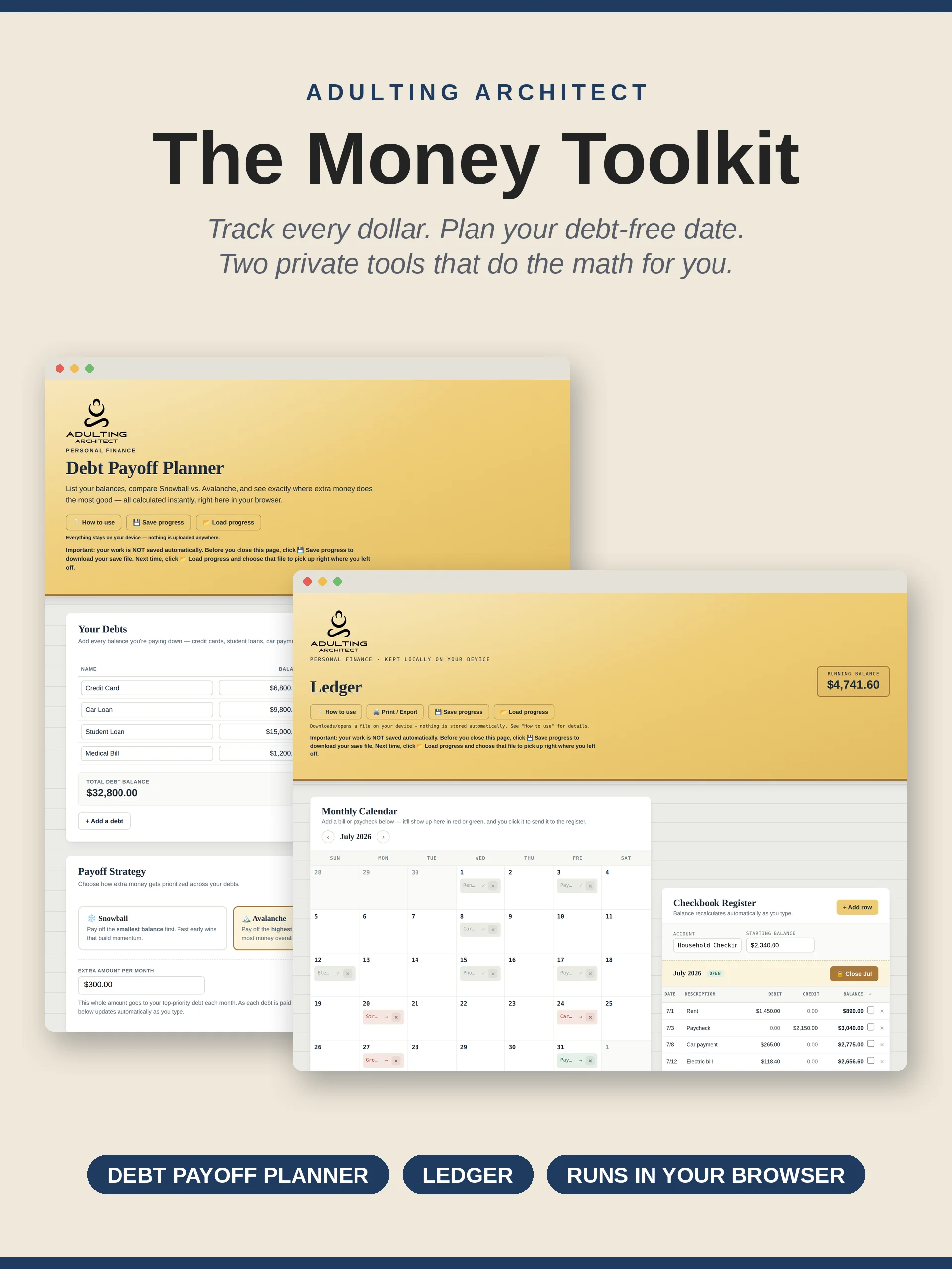 The Adulting Architect Money Toolkit product image (2)