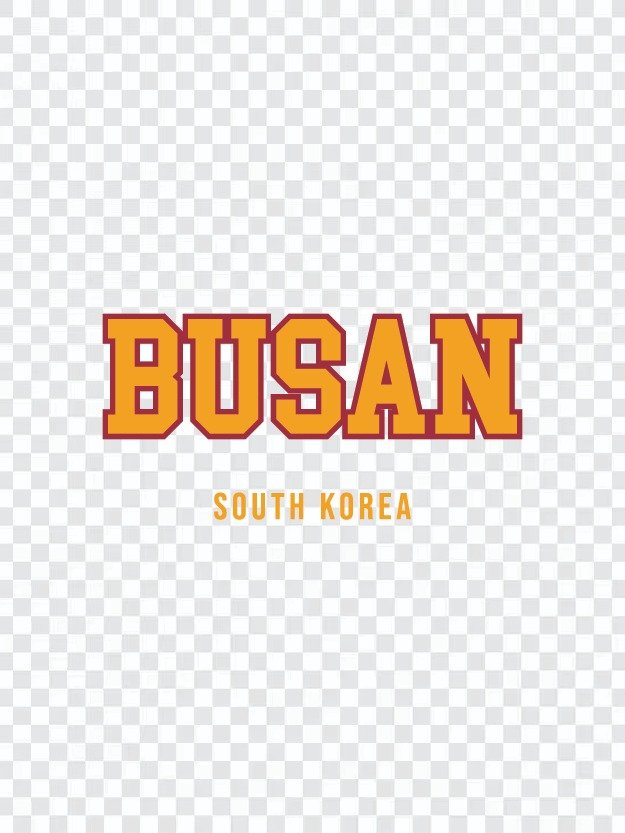 Busan South Korea Varsity Typography Set | 부산 바시티 타이포그라피 벡터 디자인 product image (8)