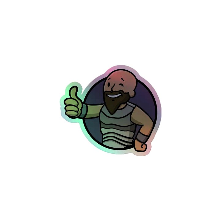 The Iron One Holo Sticker product image (1)