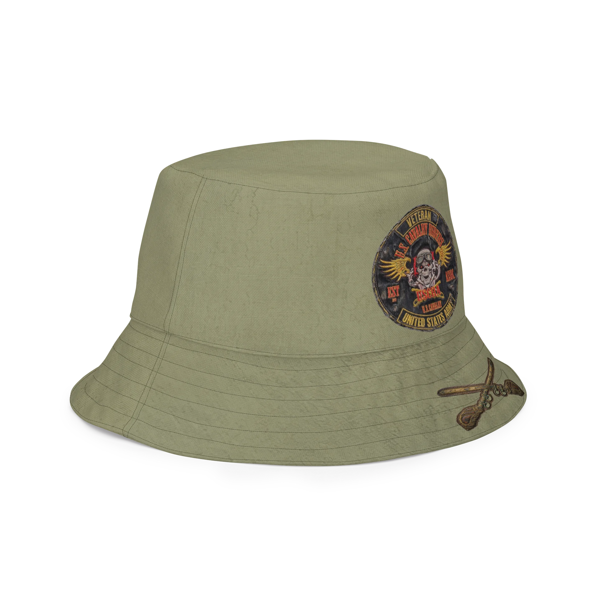 OD, Faded, USCRA Logo'd Reversible Boonie Cap product image (5)