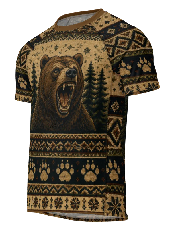 Ugly Sweater Bear Rash Guard product image (1)