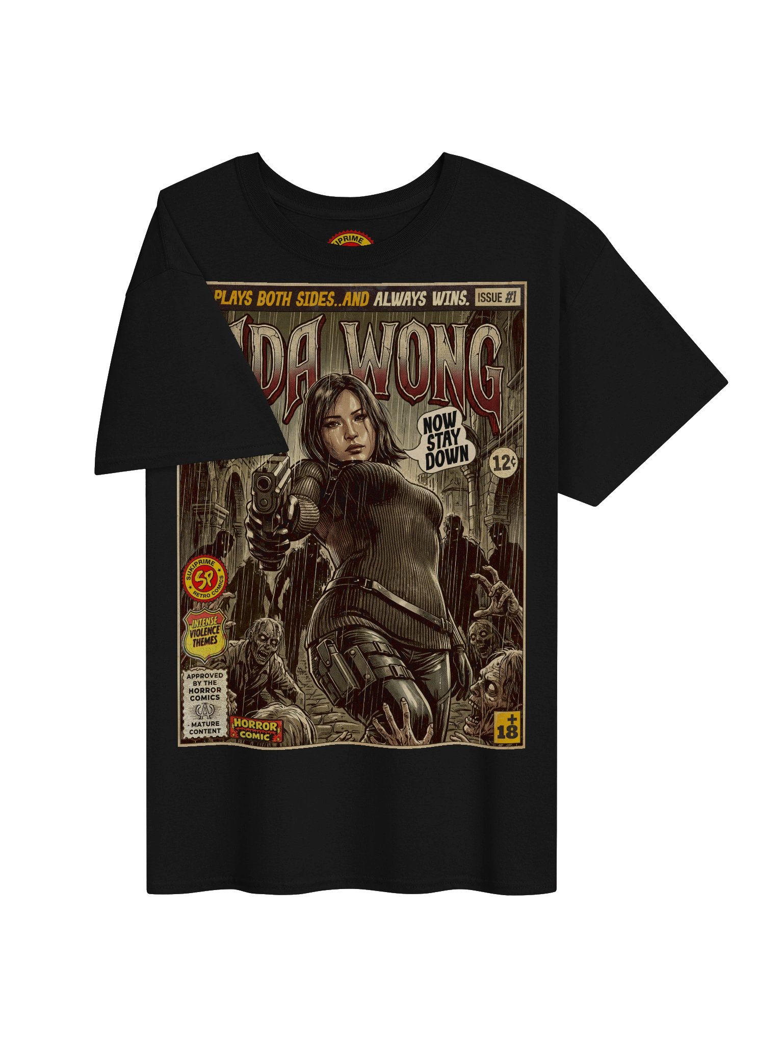 Resident Evil 4 Ada Wong Comic Art T-Shirt product image (3)