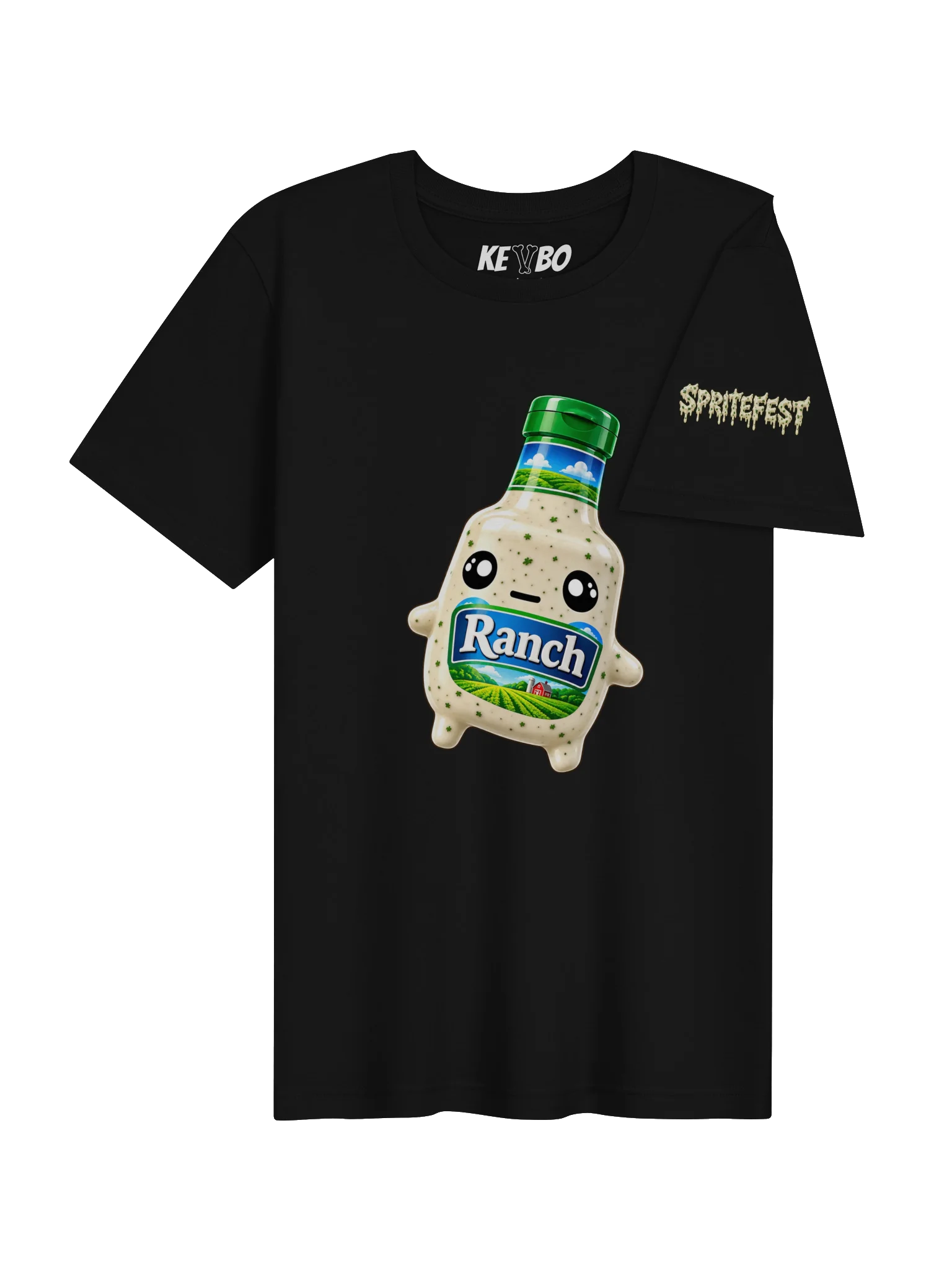 SPRITEFEST "Ranch Sprite" ADULT Black T-Shirt product image (4)
