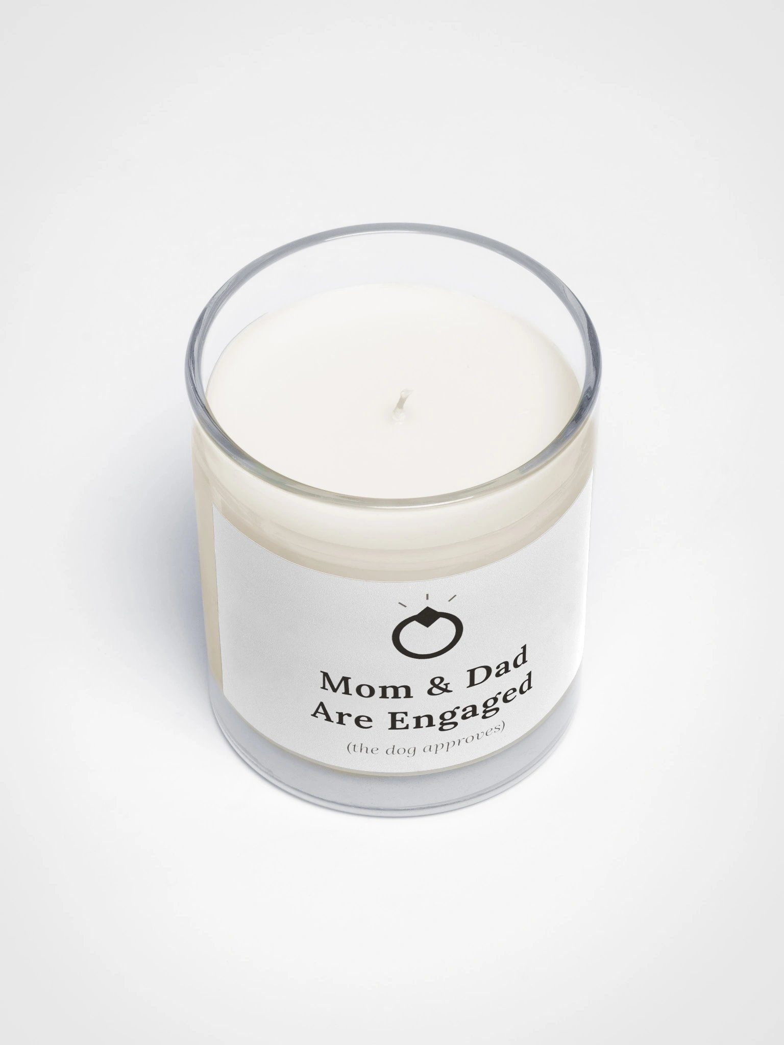 Mom & Dad Are Engaged Soy Candle | Engagement Gift for Dog Lovers product image (3)