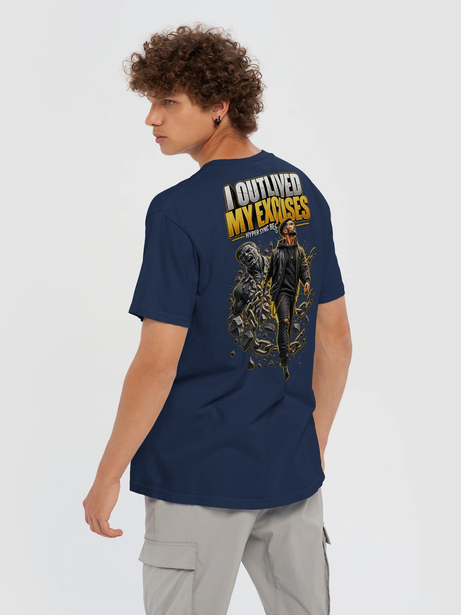 I Outlived My Excuses — Hyper Sync Beats Premium Heavyweight T-Shirt product image (6)