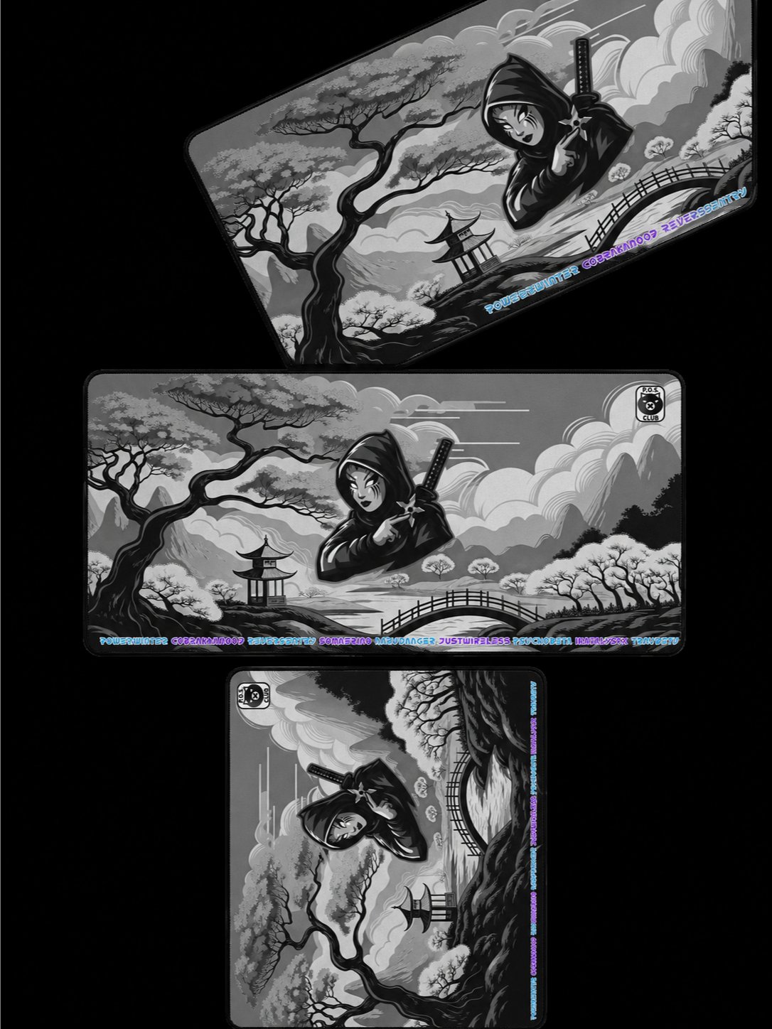 NNF land - XXL B&W mousepad - 2026 H.O.F. Edition product image (4)