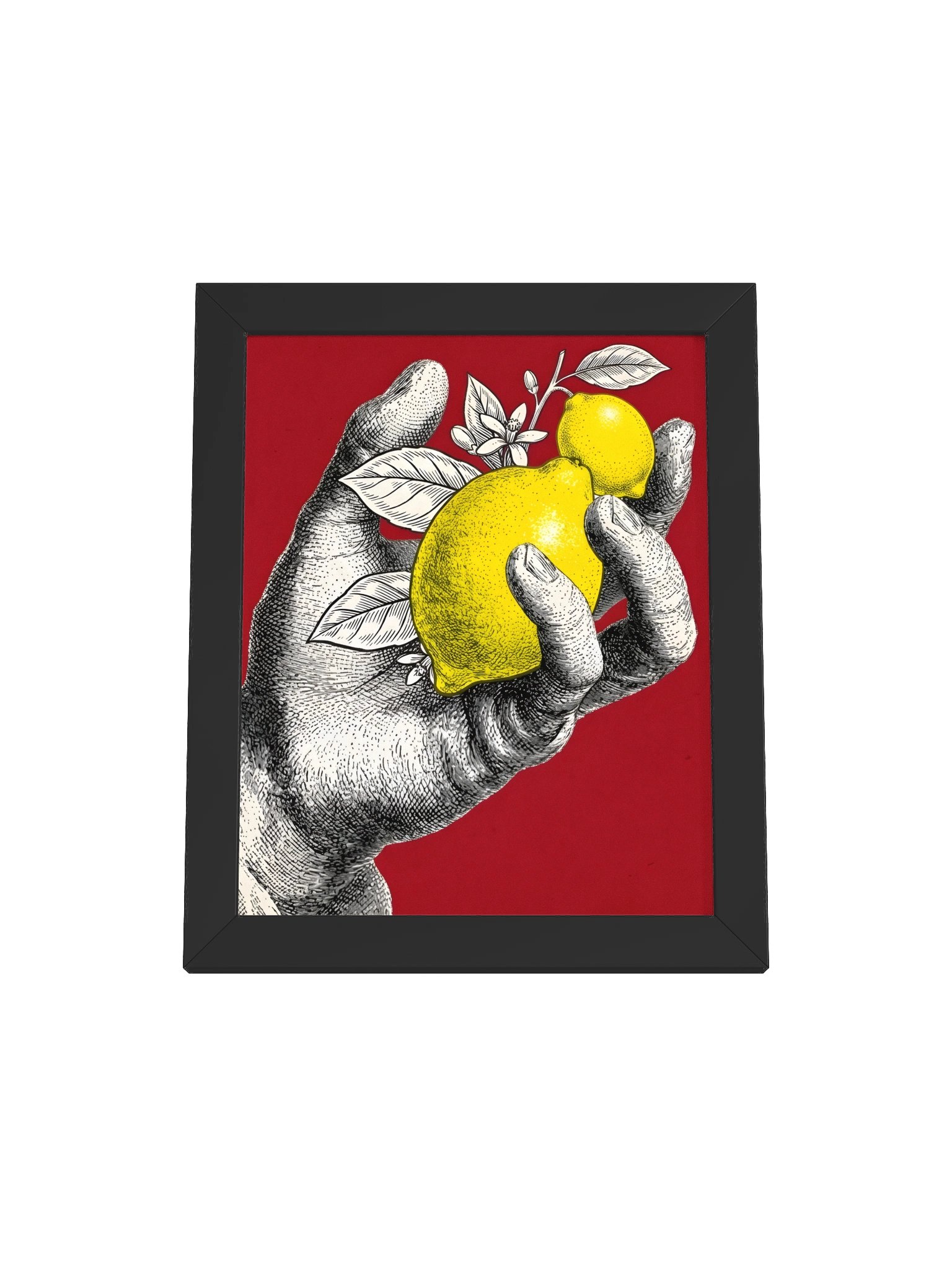 Lemon Hand Framed Pop Art Poster product image (4)
