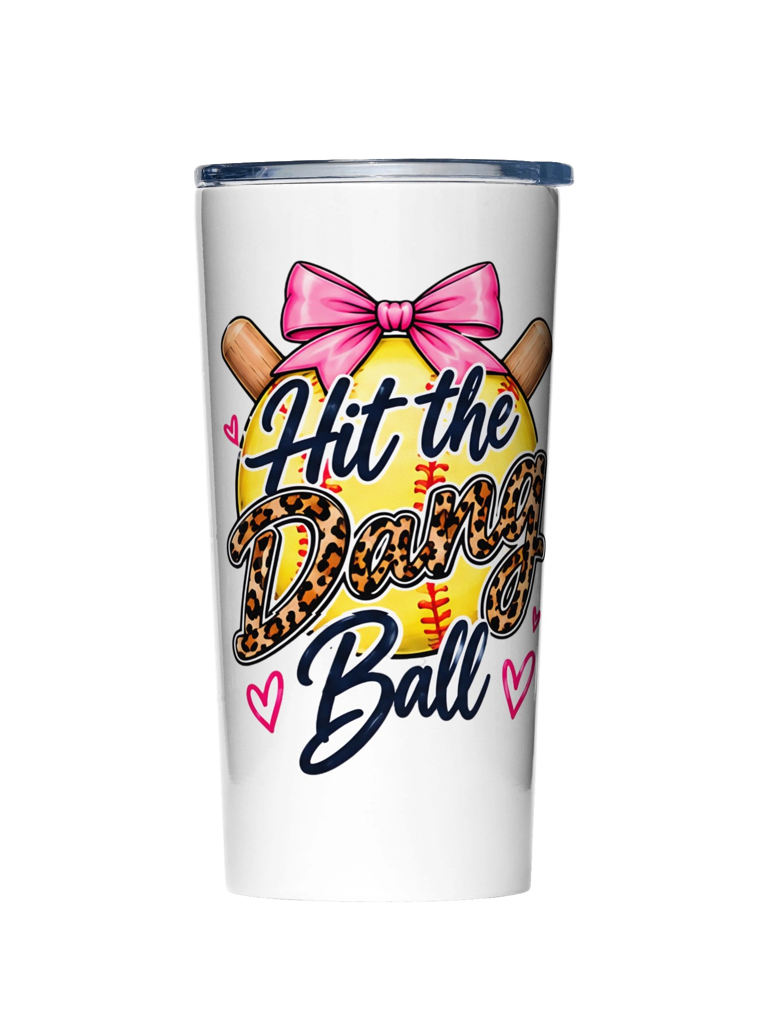 Hit the Dang Ball Tumbler | 20oz Funny Softball Mom Cup product image (1)