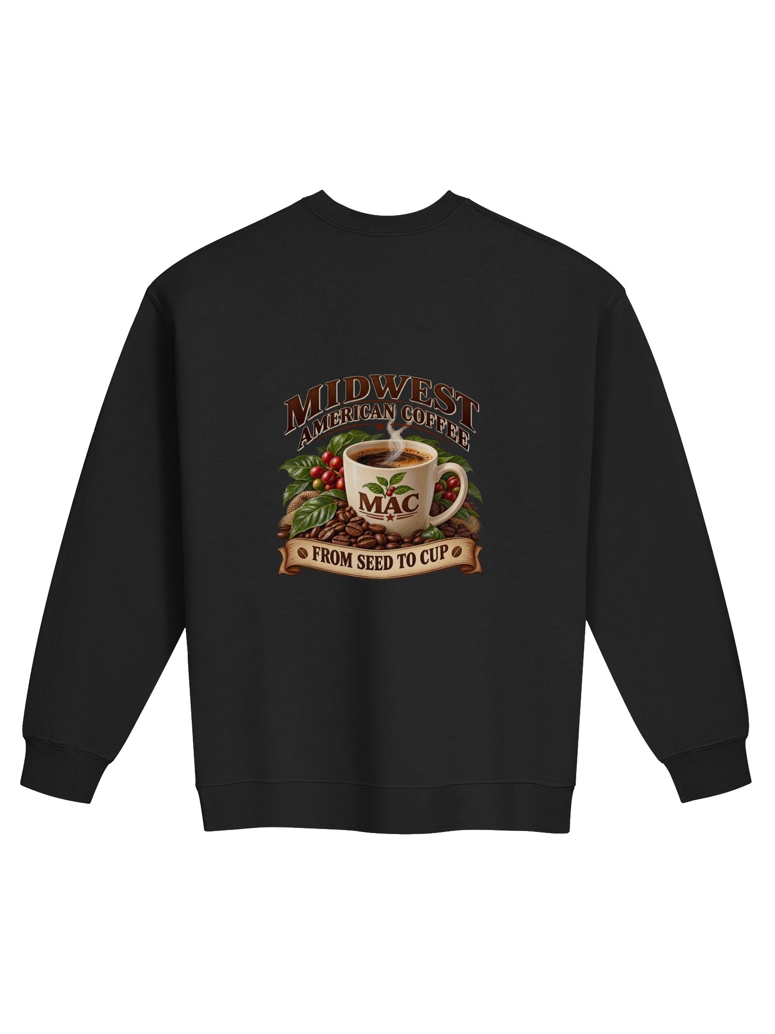 Midwest American Coffee – From Seed to Cup Crewneck Sweatshirt product image (2)