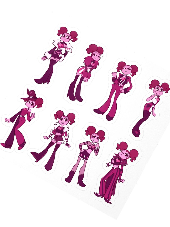 Spinette Fashion Sticker Sheet 8-Up product image (1)