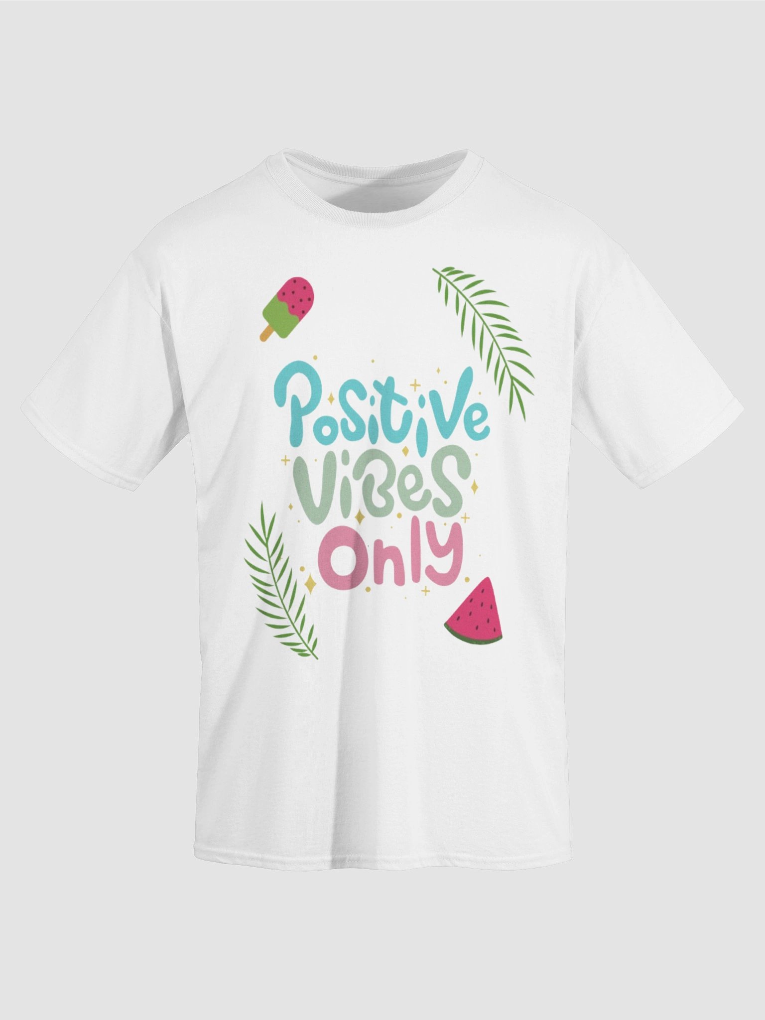 positive vibes only t shirt design for summer product image (5)