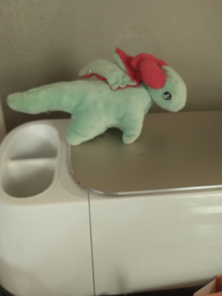 Tiny Green and Red Dragon Plushie product image (1)