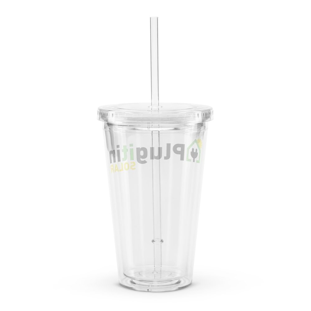 Plug It In Solar High-Quality Clear Plastic Tumbler (16 oz) product image (2)