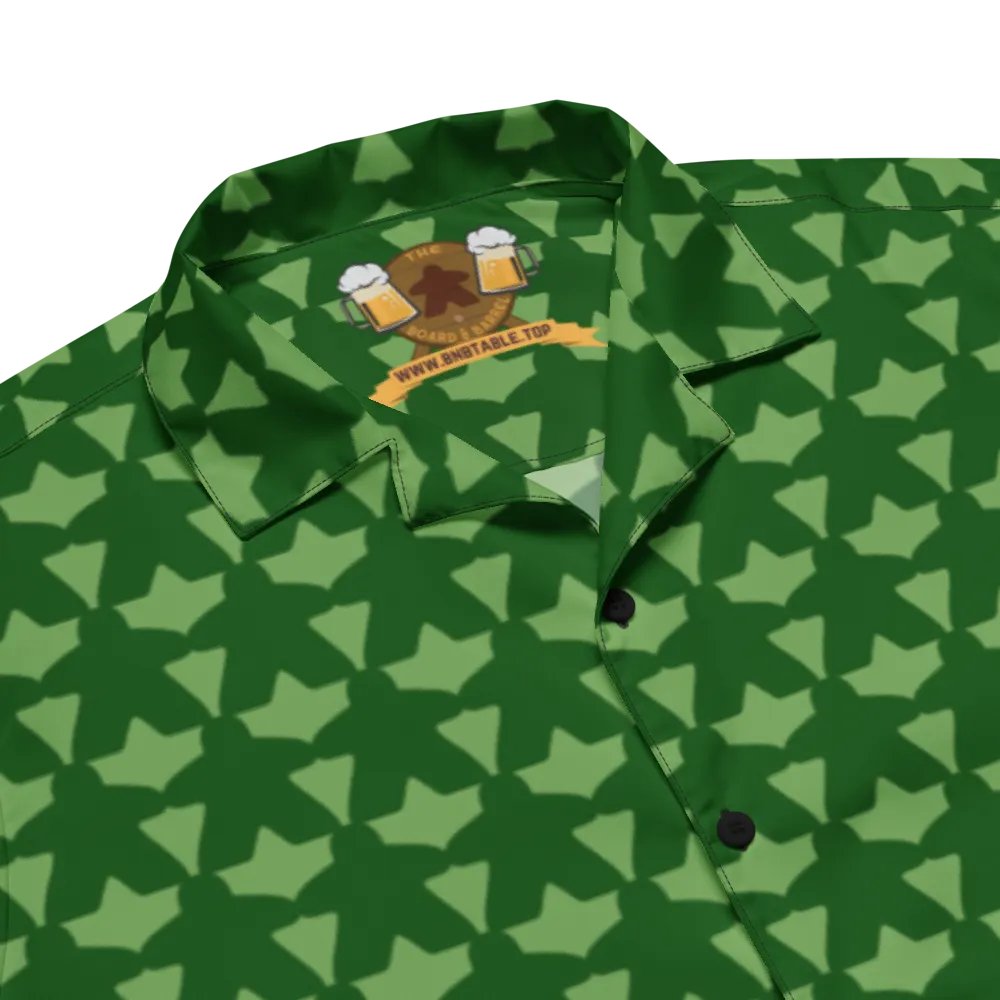 Meeple Hawaiian Shirt (Green) product image (3)