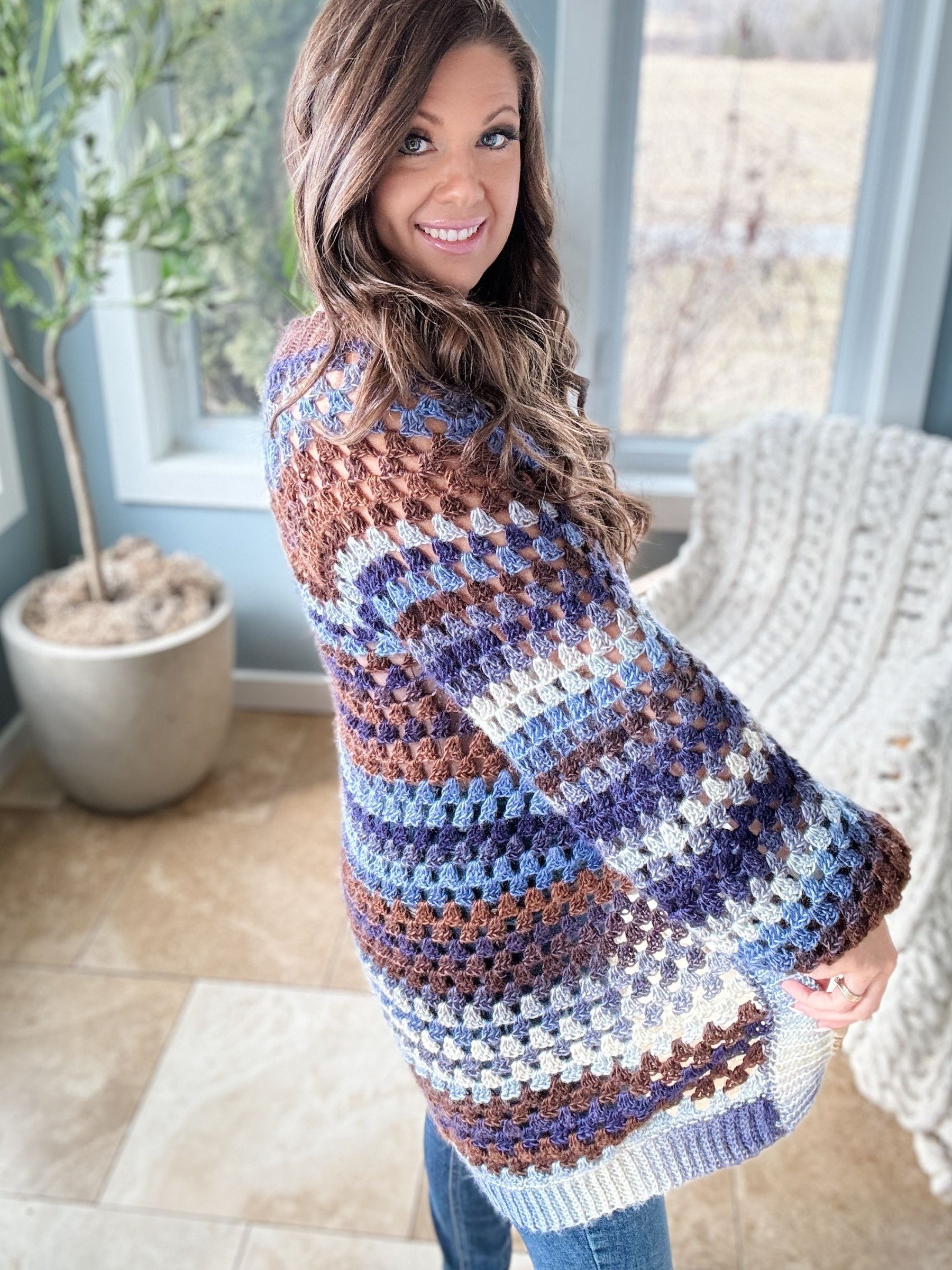 Granny Pop Cardigan Crochet Pattern product image (4)