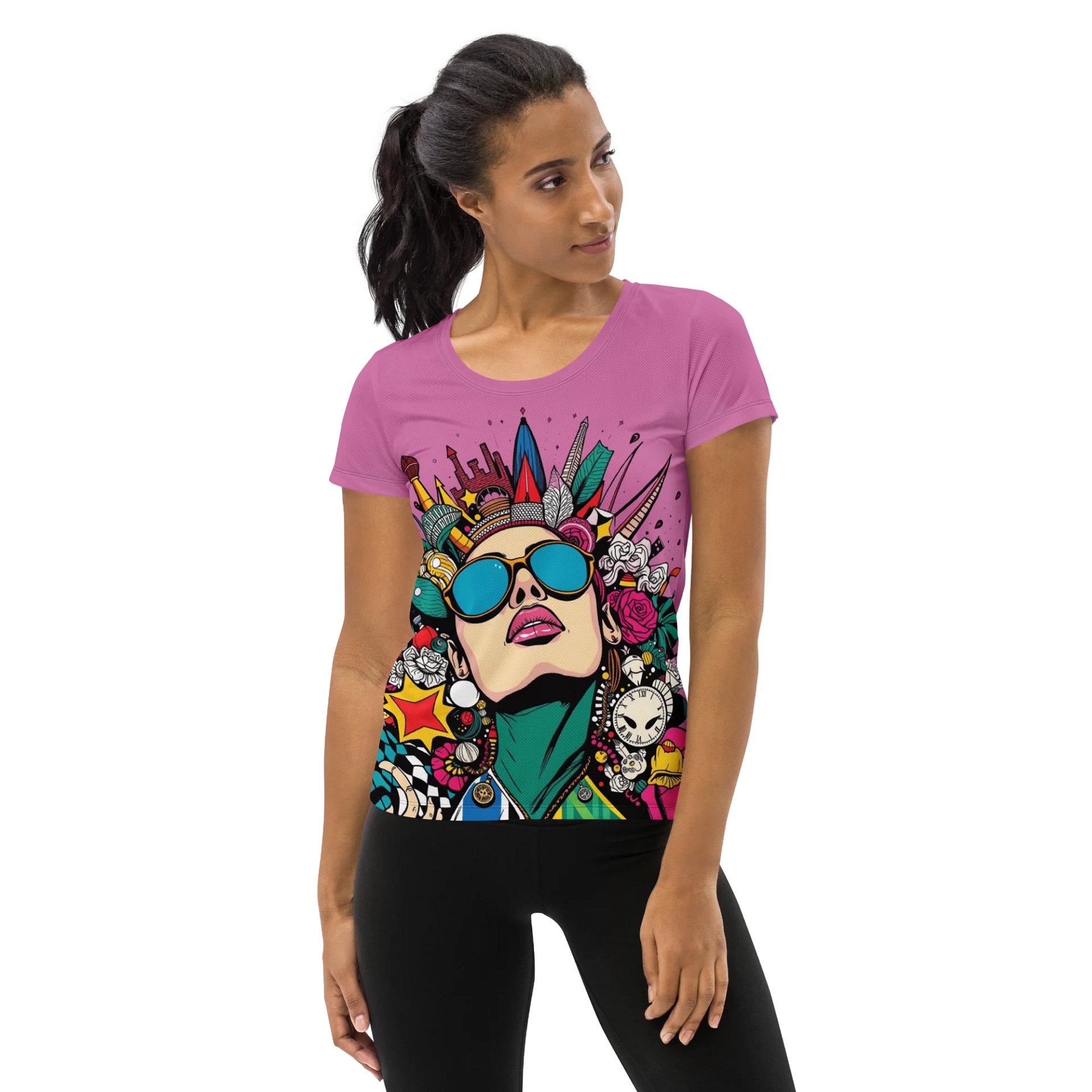 Pink Power Women's Athletic Tee product image (1)