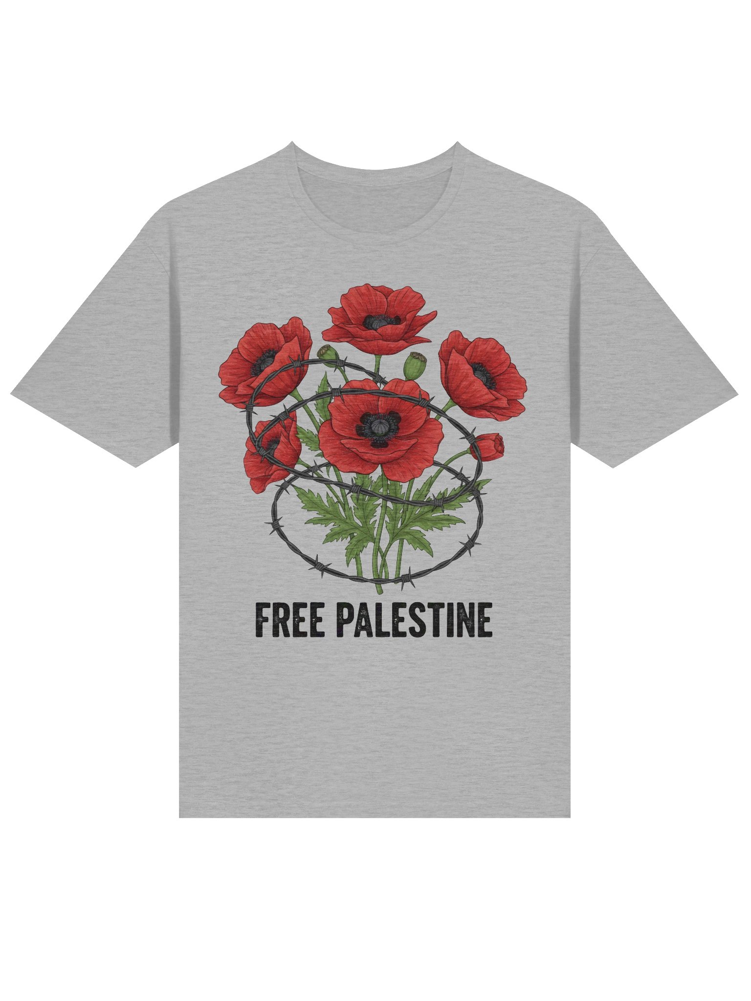 Free Palestine Poppy T-Shirt product image (17)