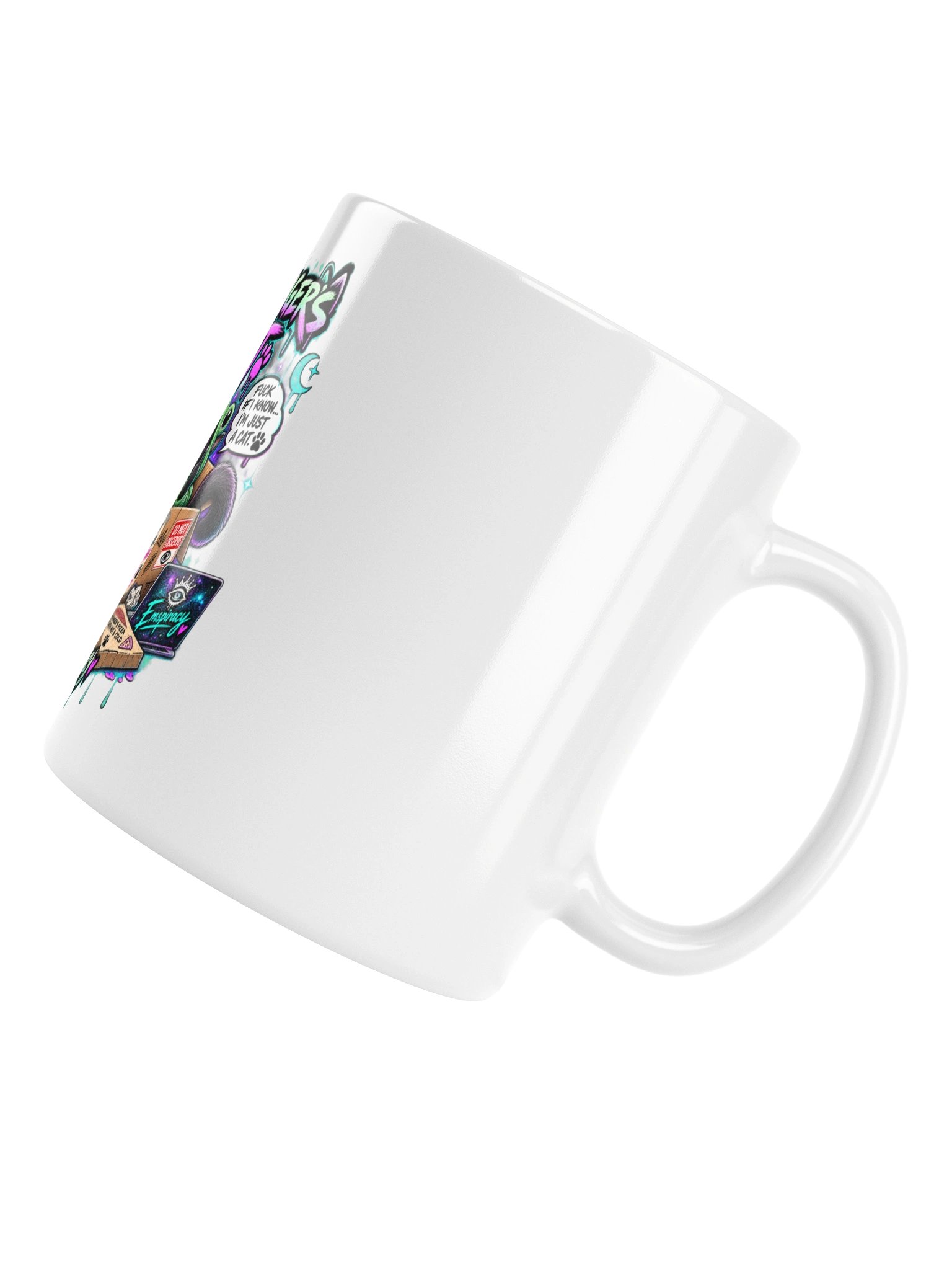 🐈‍⬛🐸☕ SCHRÖDINGER’S CAT FUCK KNOWS. I’M JUST A CAT. 😂💚 product image (6)
