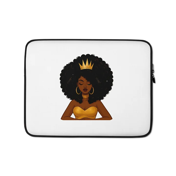 Crowned Afro Queen Laptop Sleeve product image (1)