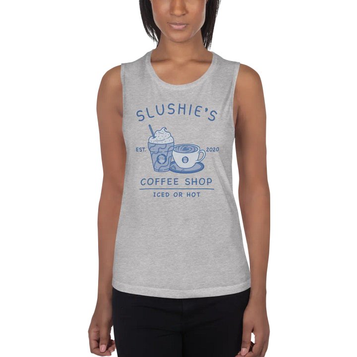 Slushie's Coffee Shop (Blue) | Women's Muscle Tank product image (2)