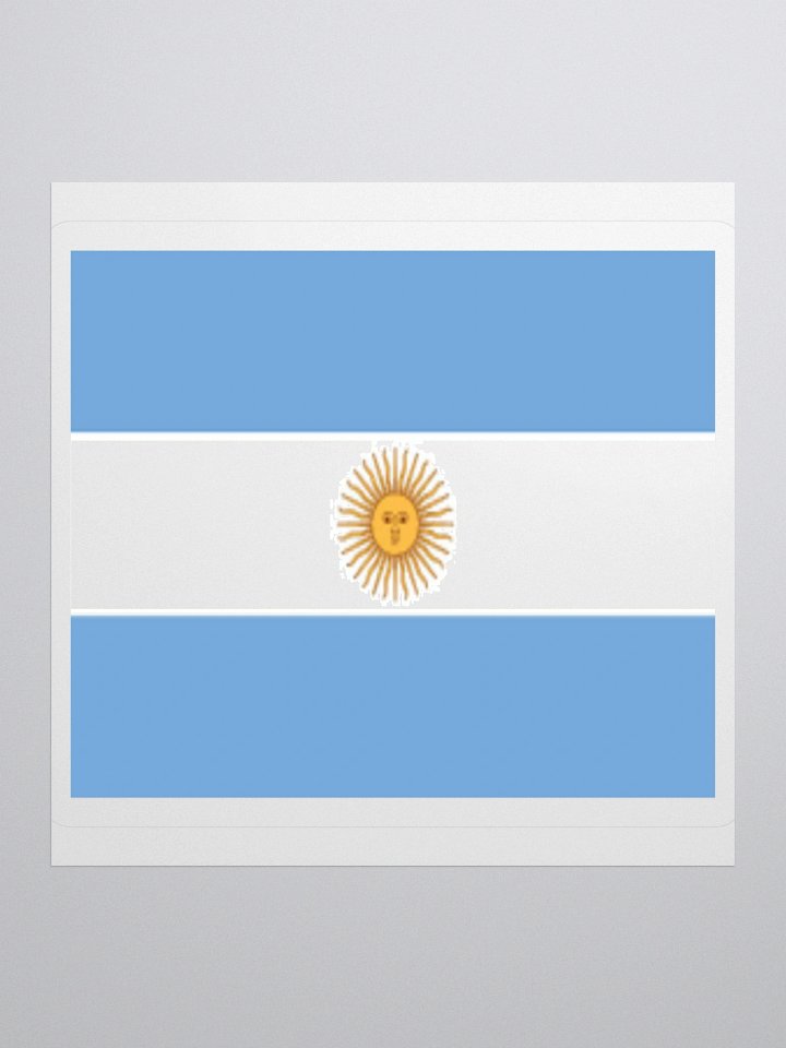 Exclusive Argentina Flag Kiss-Cut Stickers - High-Quality Vinyl, Multiple Sizes product image (3)