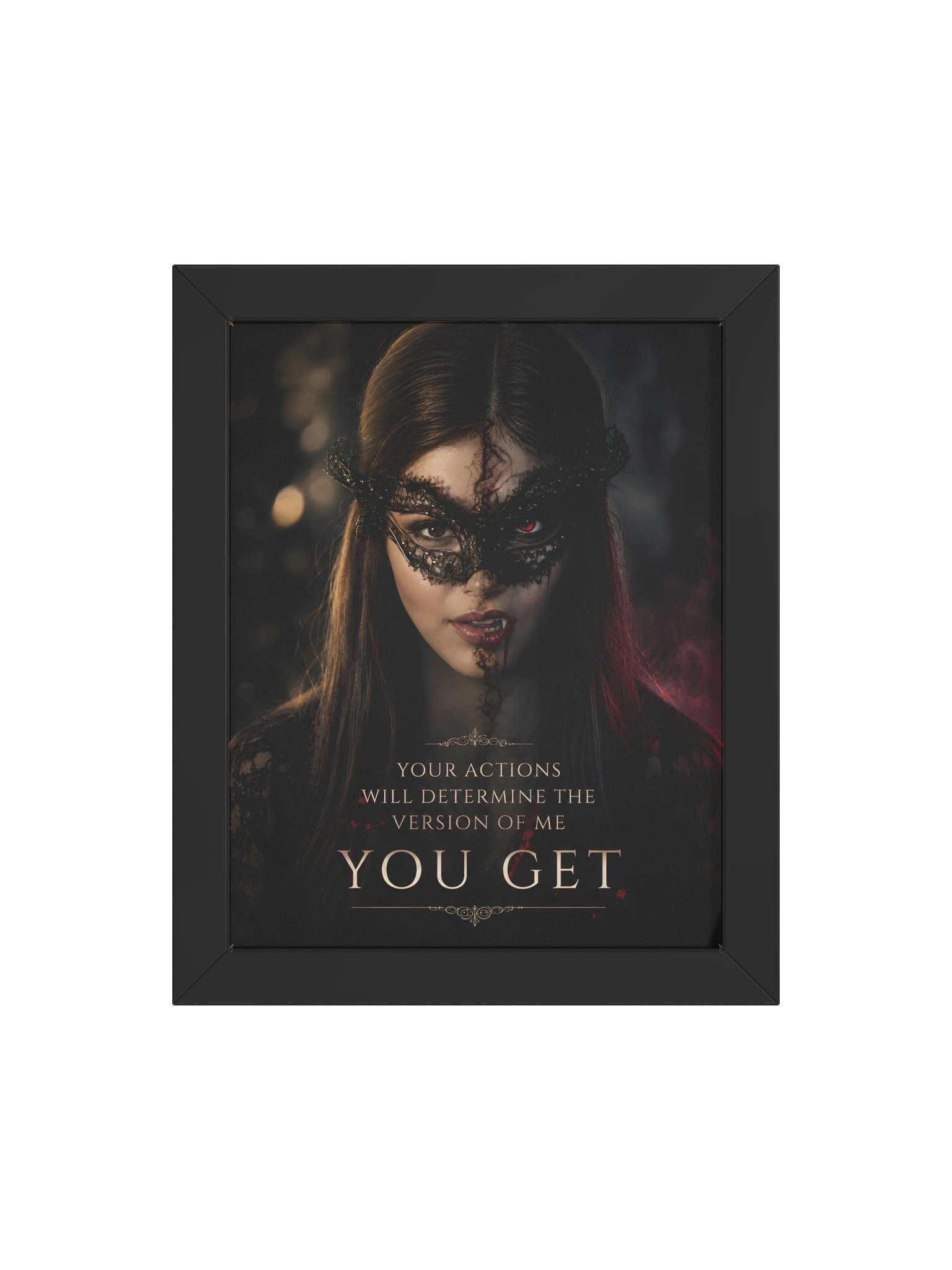 Dark Glamour Quote Framed Poster product image (4)