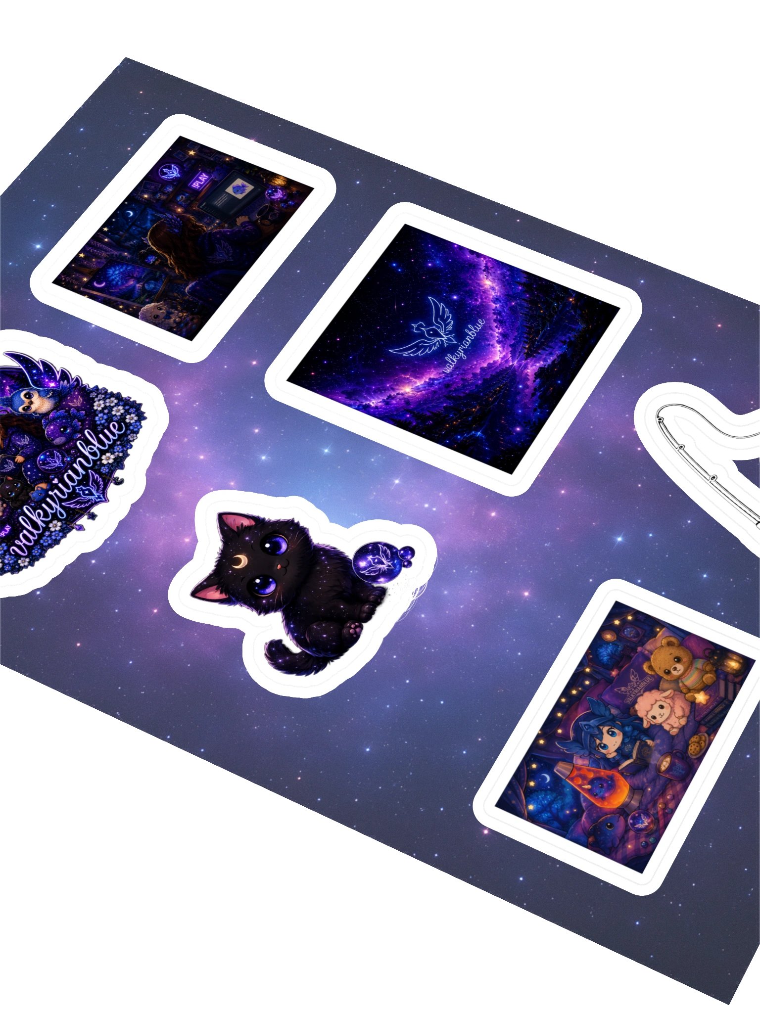 ValkyrianBlue Logo Sticker Sheet product image (2)