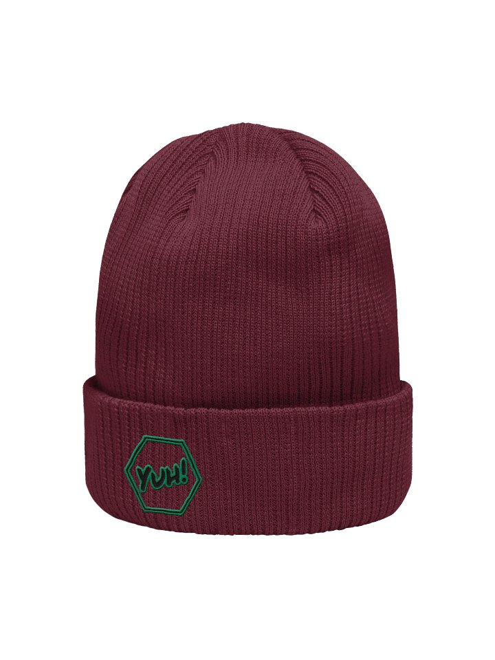 Yuh! in Hanxagon, Reverse Colorway - Atlantis Organic Ribbed Beanie product image (20)