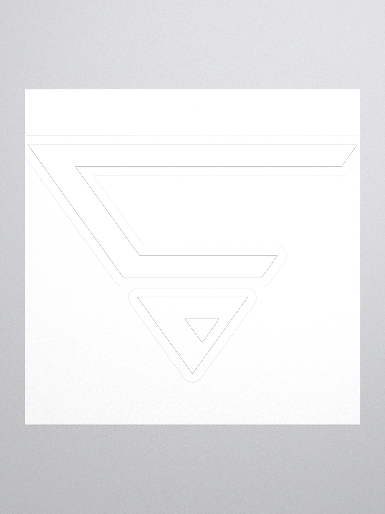 CraytoX Logo Stickers - White product image (1)