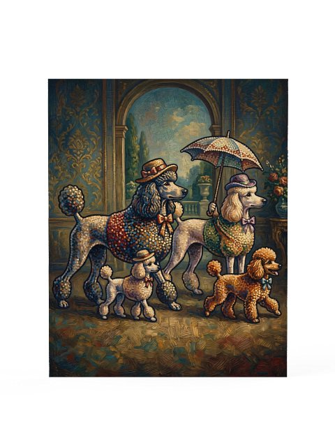 Sunday Poodles Poster