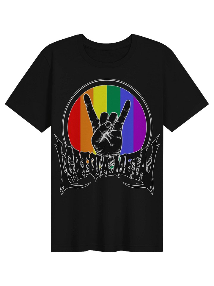 LGBTQIA Rainbow Metal Unisex Shirt product image (1)